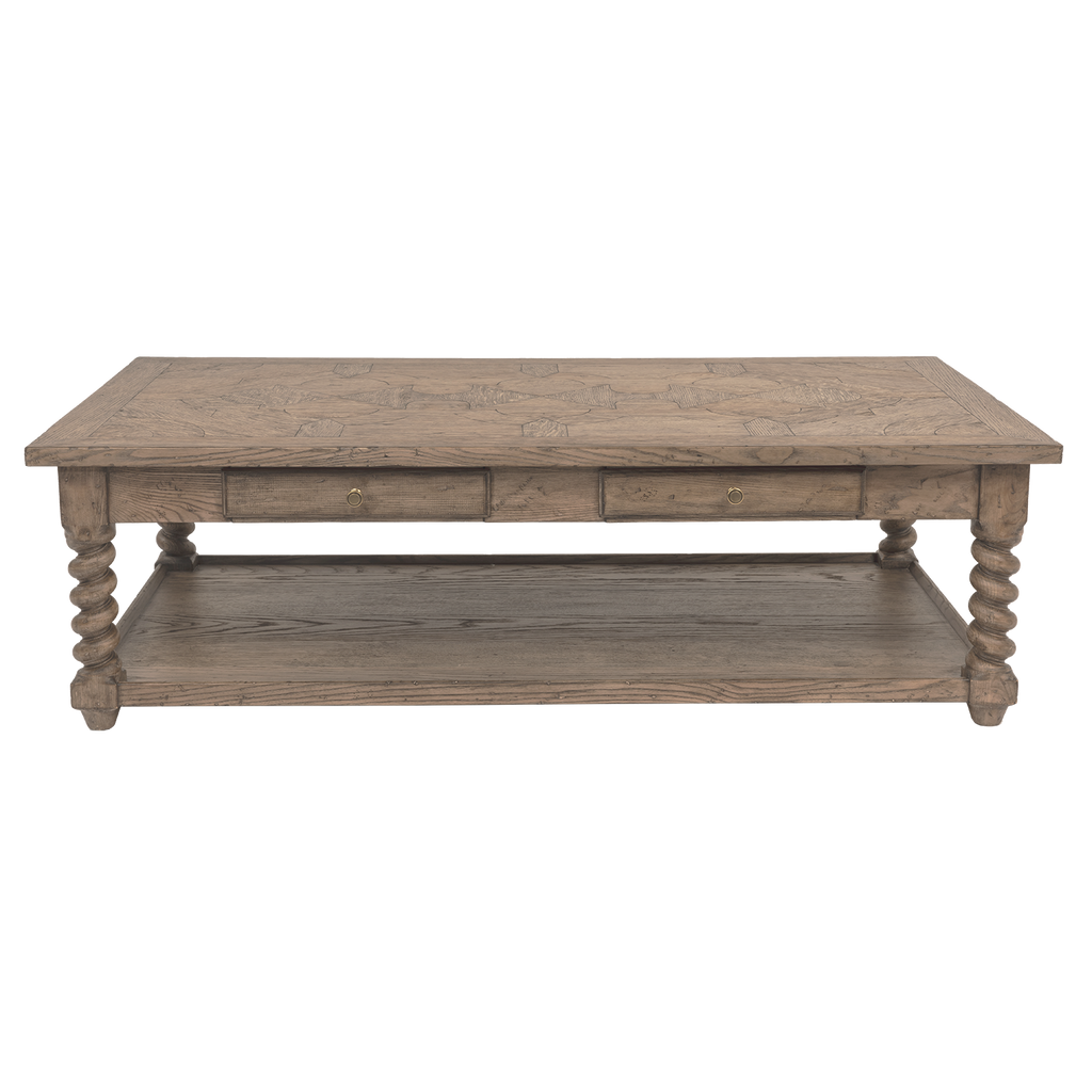 Harper Coffee Table - Parquetry Top