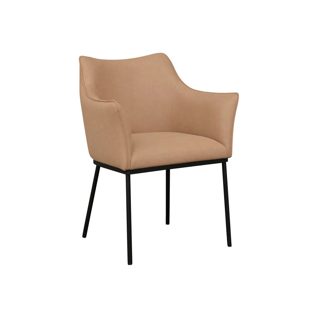 Zoey Dining Chair - Tan Vegan Leather