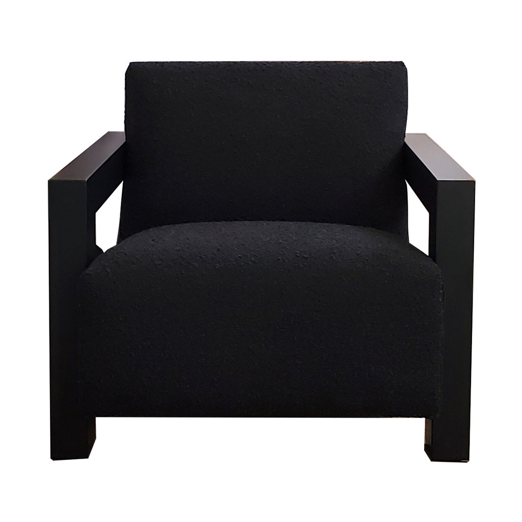 Morgan Black Boucle Armchair | Art Deco Armchair