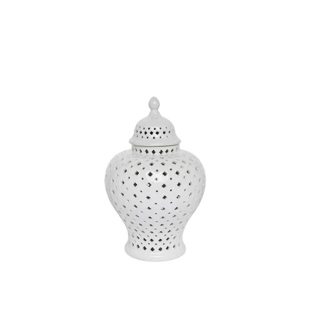 Minx White Temple Jar | Attica Luxury Furnishings