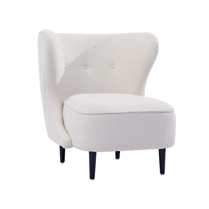 Isabella White Boucle Armchair | Hamptons Armchair