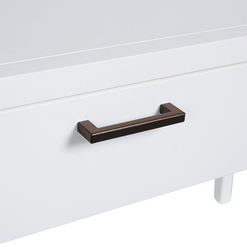 Alba White 4 Drawer Console Table | Hampton Console Table