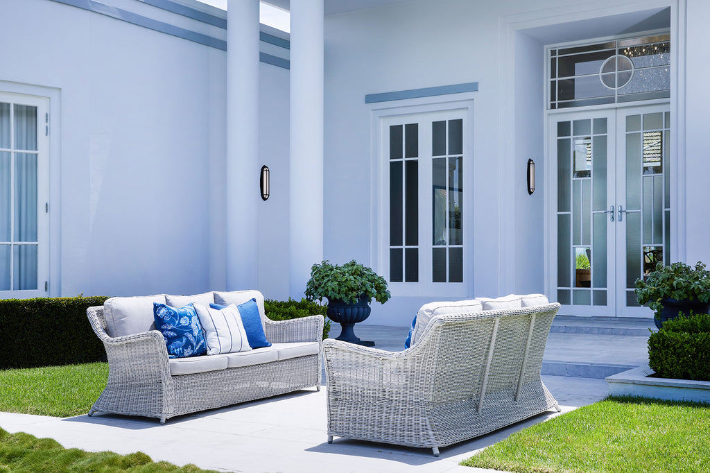 Amalfi Outdoor Lounge Chair - White Grey