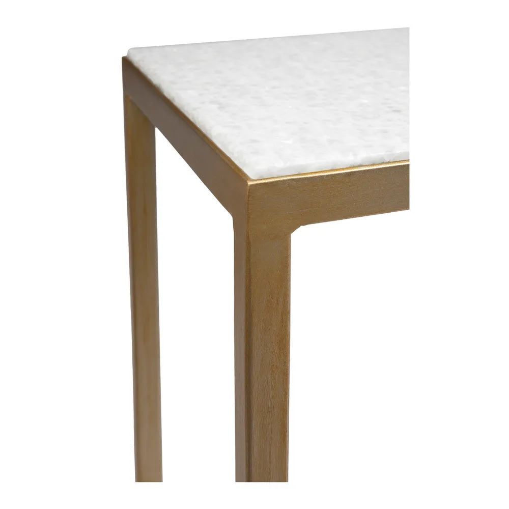 Chloe Gold Console Table | Marble Console Table 