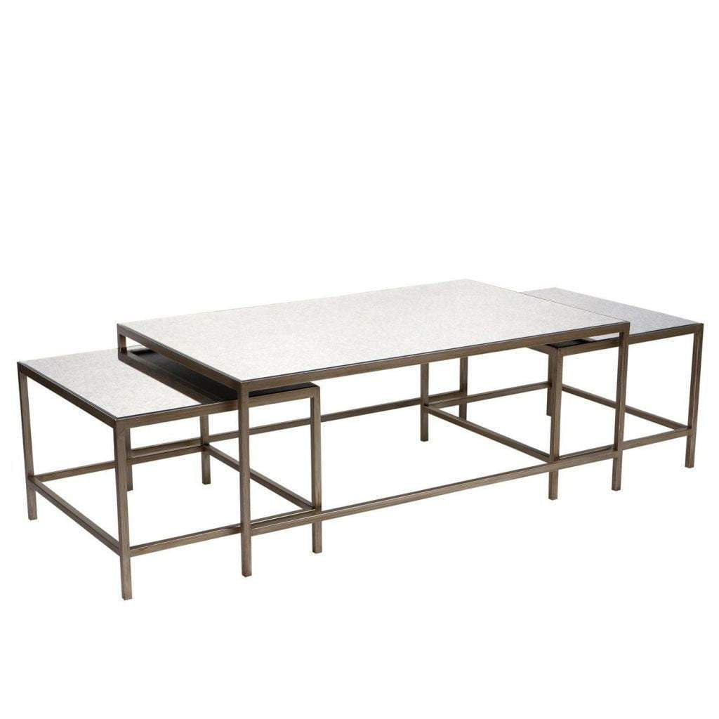 Cocktail Gold Coffee Table Set | Modern Furniture