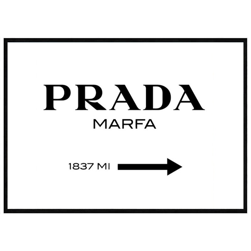 Prada Marfa Fashion Wall Art - Landscape