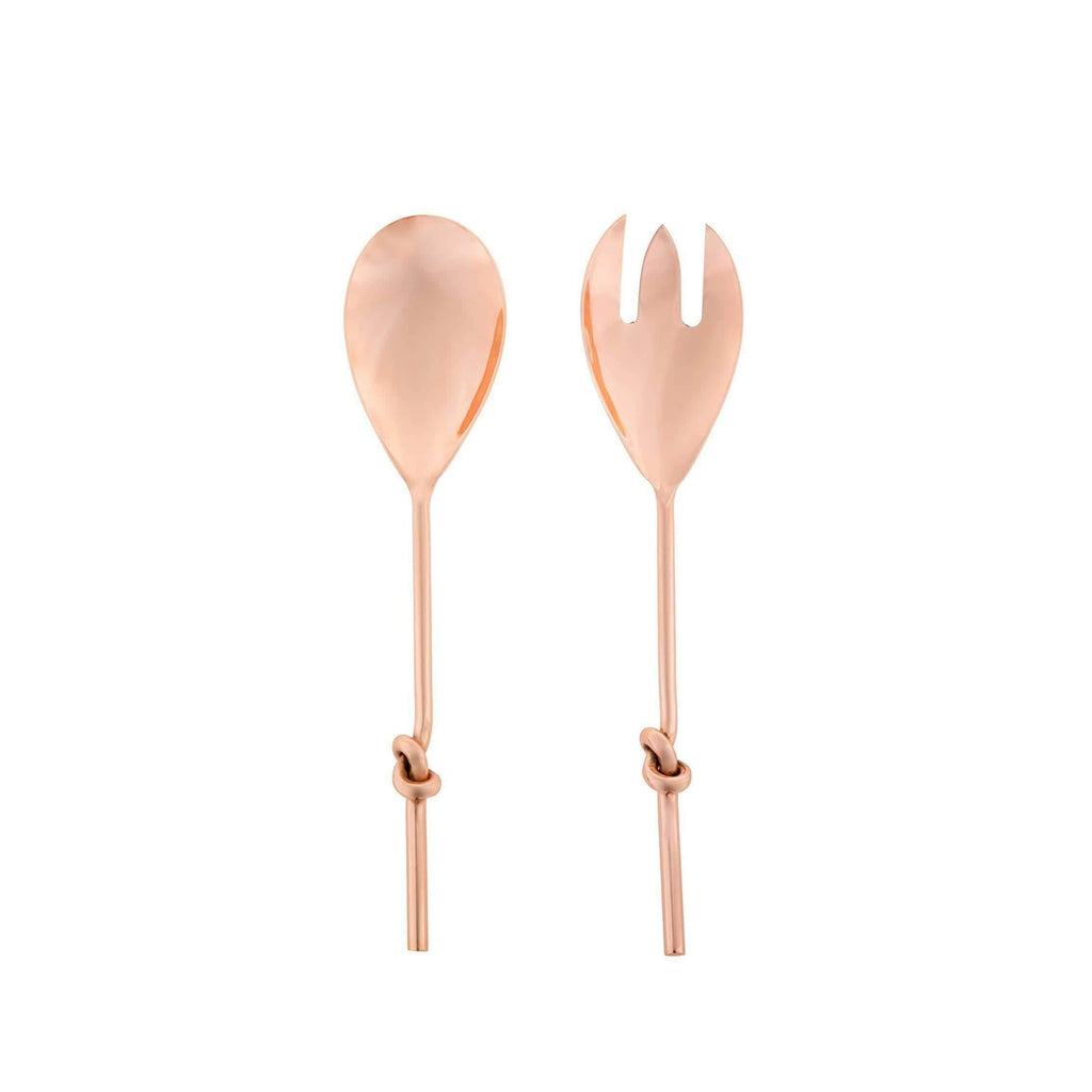 Rose Gold Knot Serving Spoons