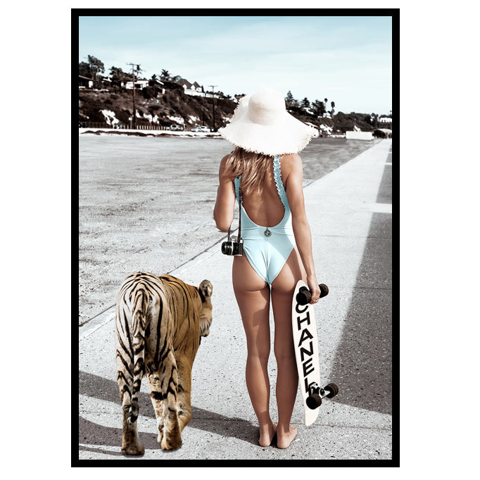 Shelly & Tiger Fashion Art | Chanel Wall Art