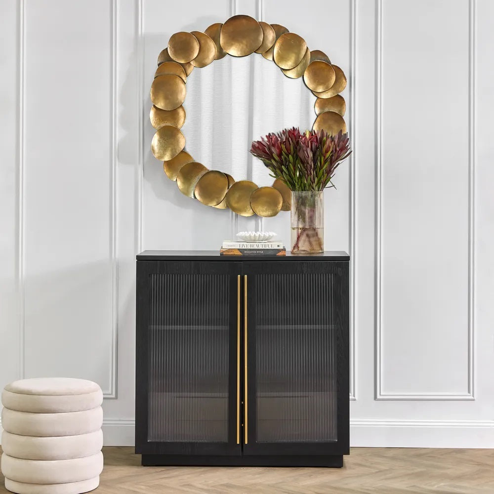 Halo Wall Mirror - Aged Gold