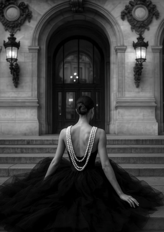 Elegance in Paris Black & White Wall Art