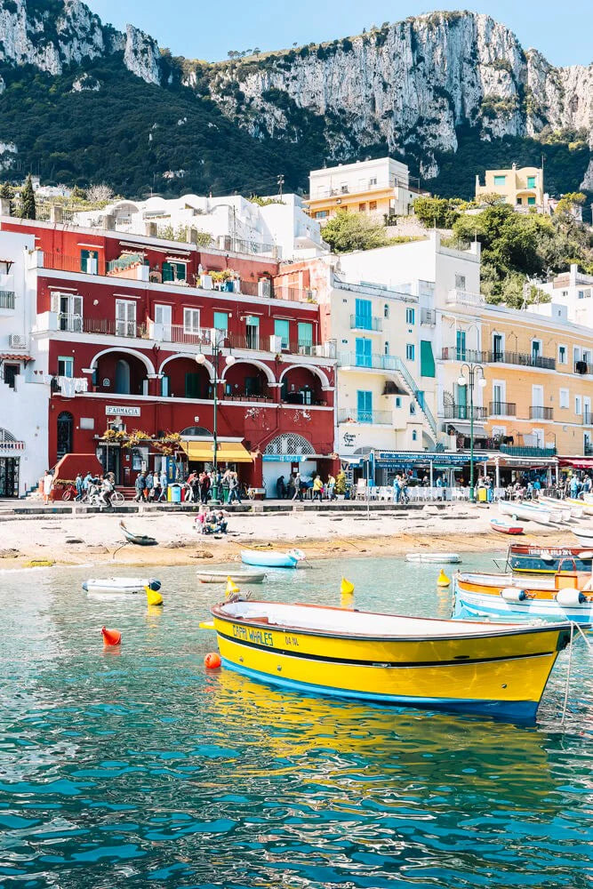 Caprese Boats Coastal Wall Art