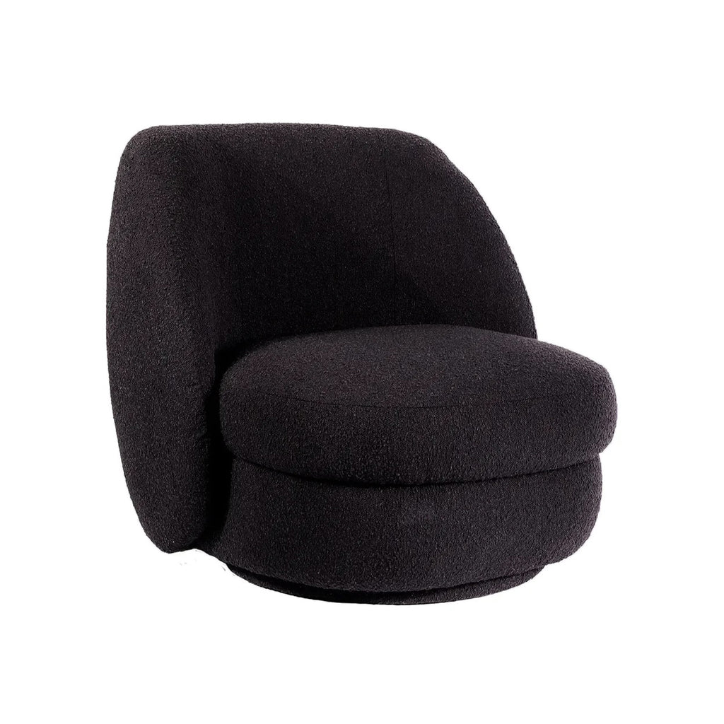 Abbey Black Armchair - Boucle | Modern Furniture