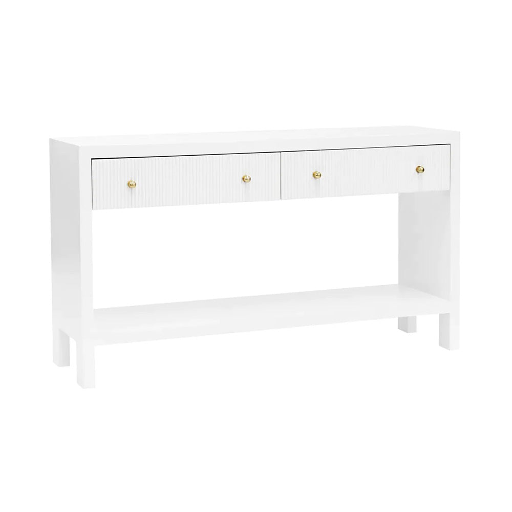 Adele White Console Table | Modern Furniture