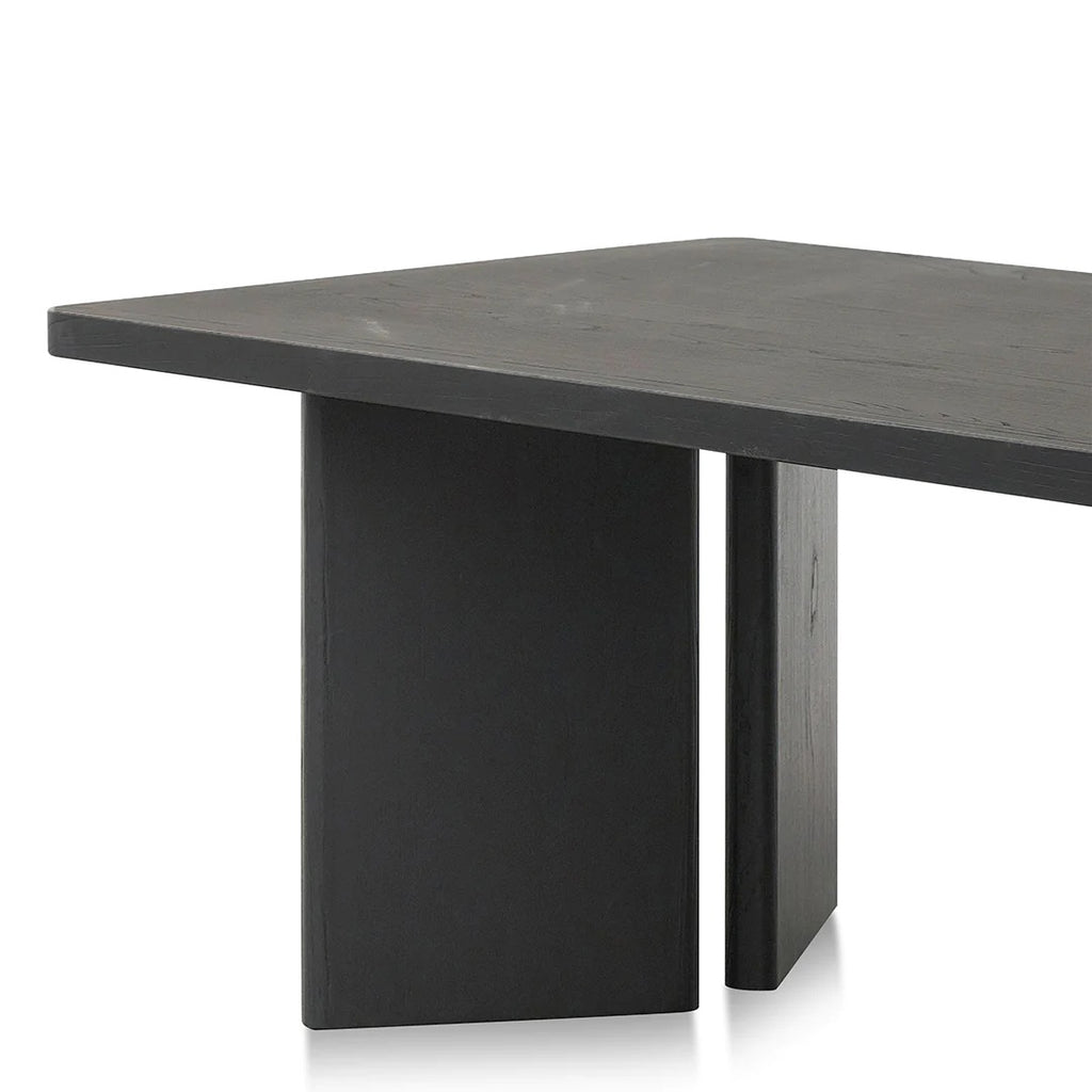 Alfie 2.4m Elm Dining Table - Black