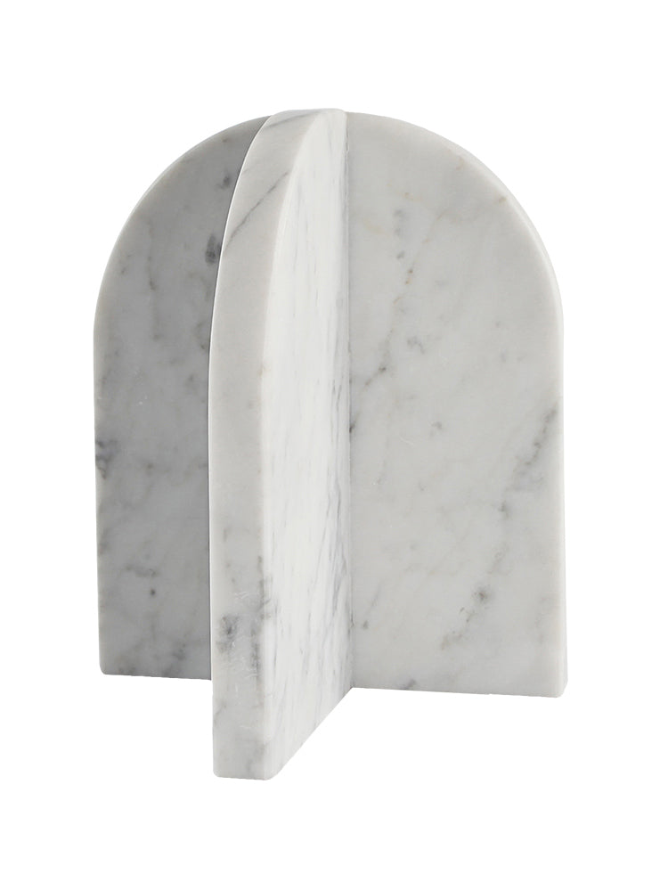 Amalfi Bookends Carrara White Marble