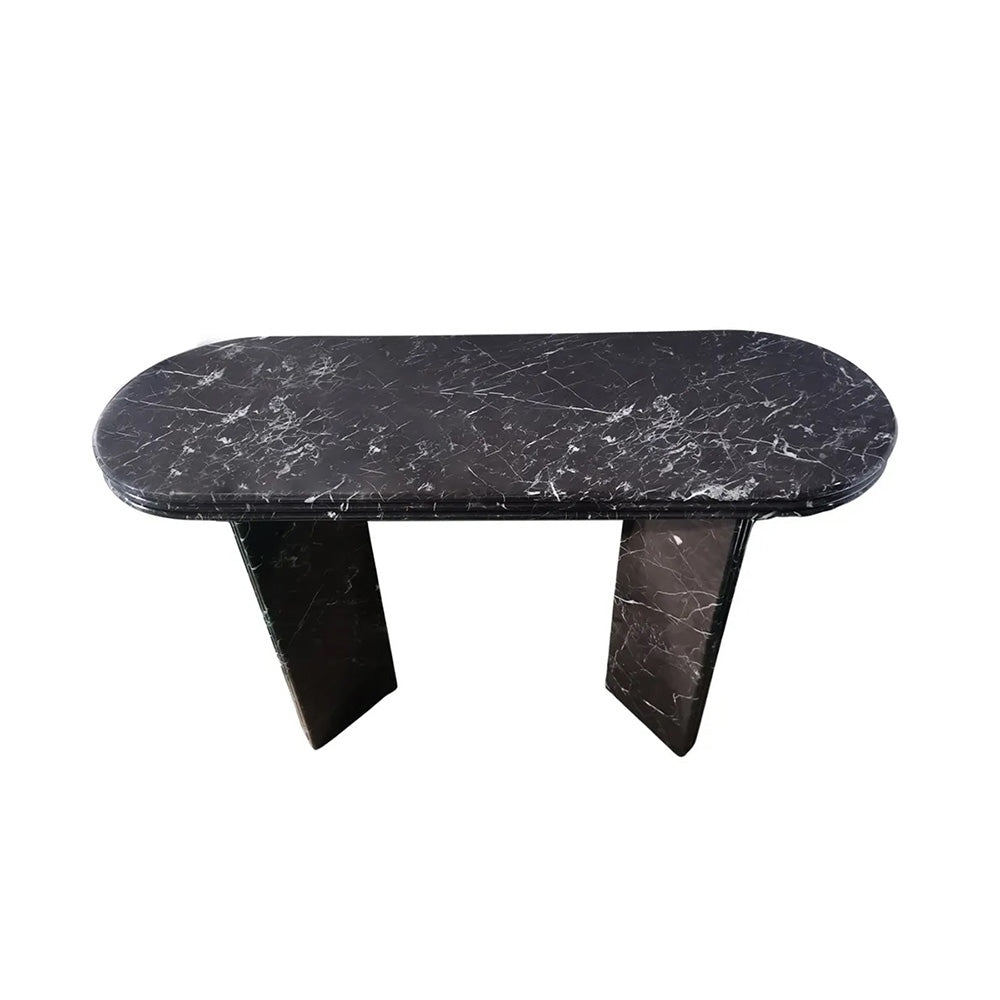 Arden Marble Console Table - Black