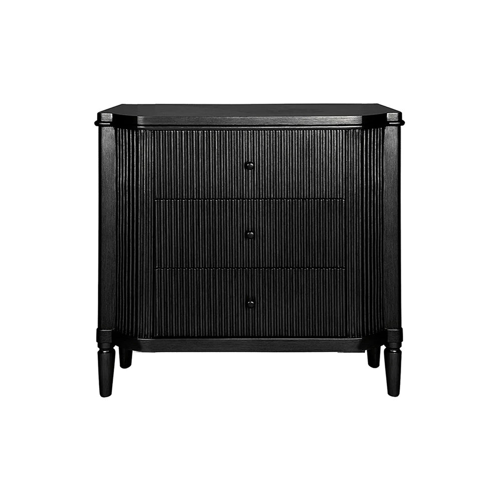 Arienne Black Chest of Drawers | Art Deco Furniture