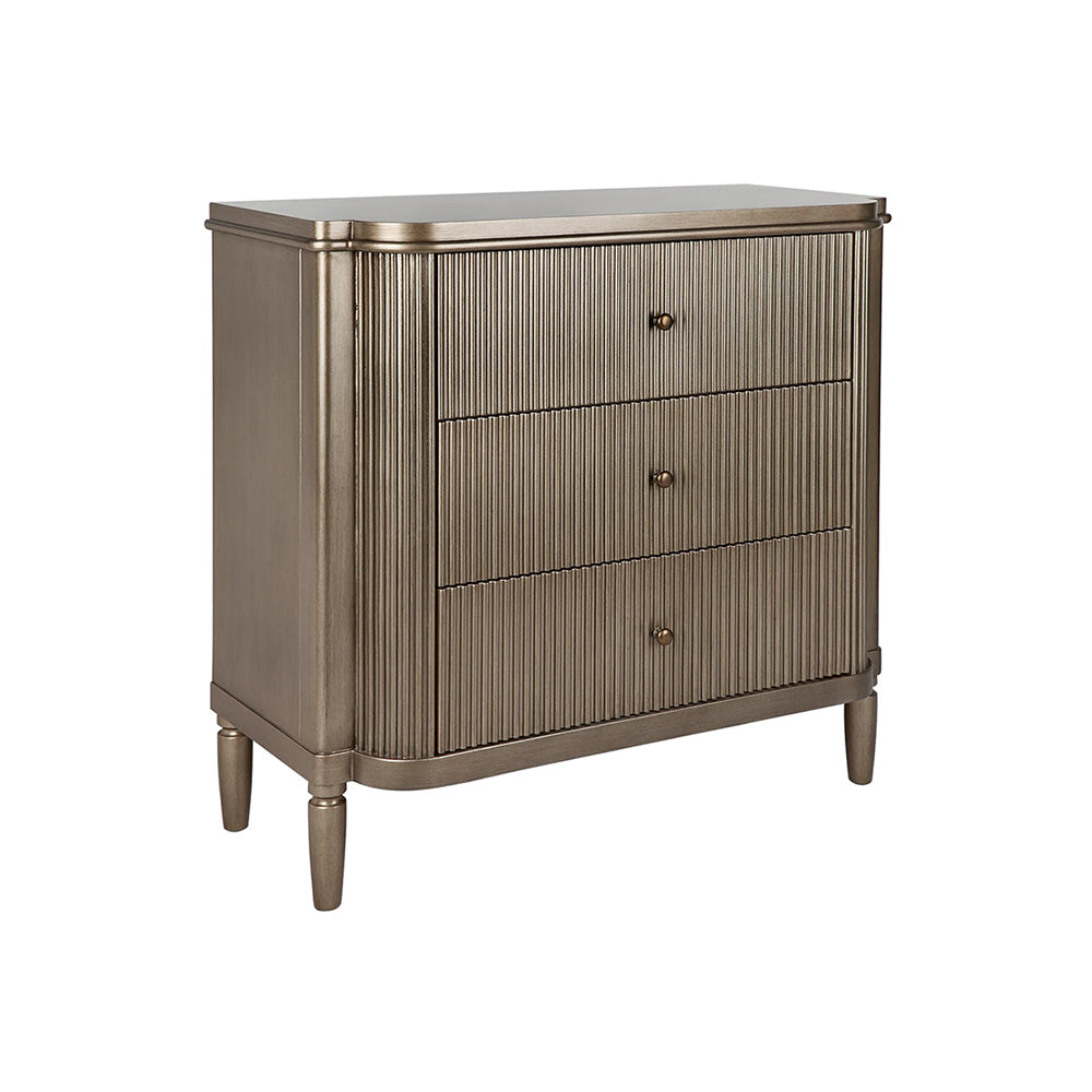Arienne Gold Chest of Drawers | Art Deco Furniture