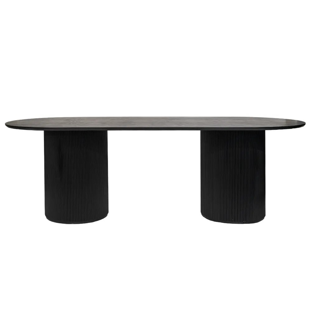 Amalfi Black Oval Dining Table | Modern Contemporary Furniture