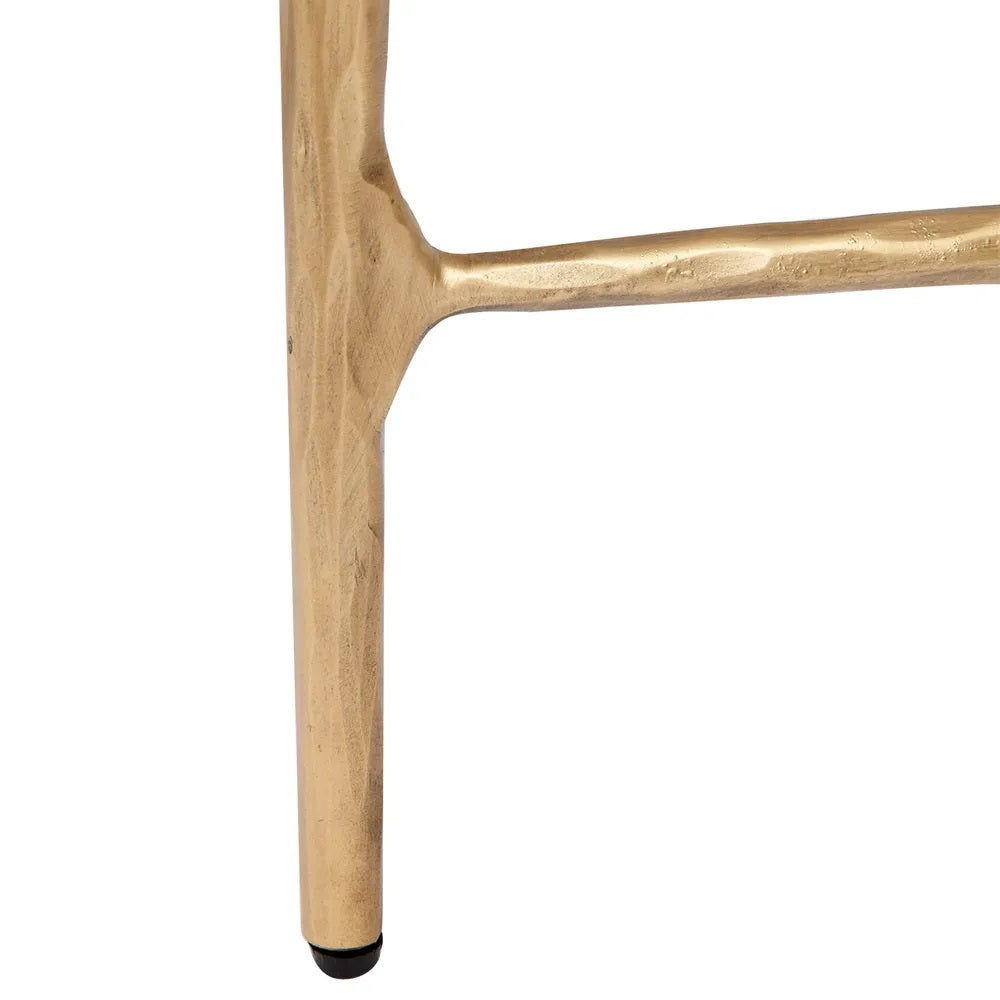 Heston Square Gold Side Table