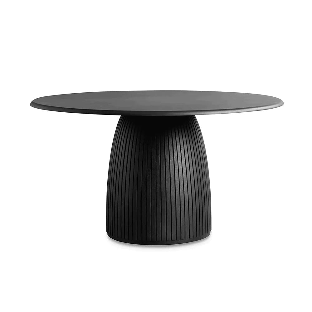 Avery Black Round Dining Table 1.4m