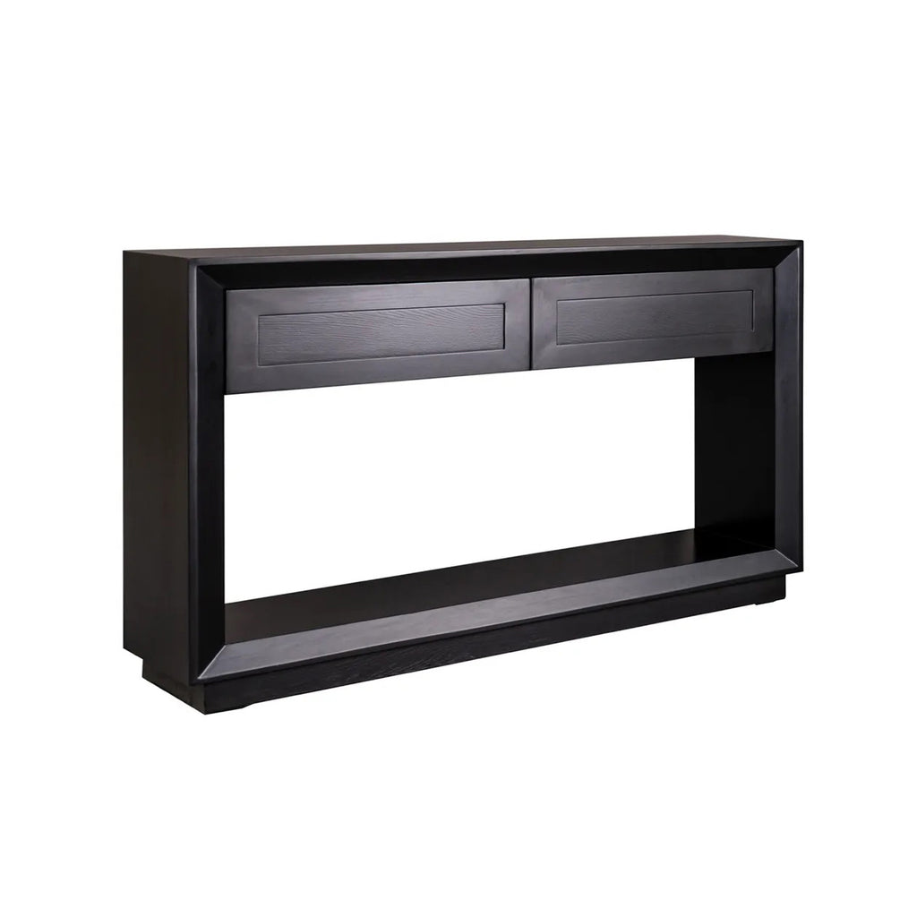 Bayview Oak Console Table - Large Black