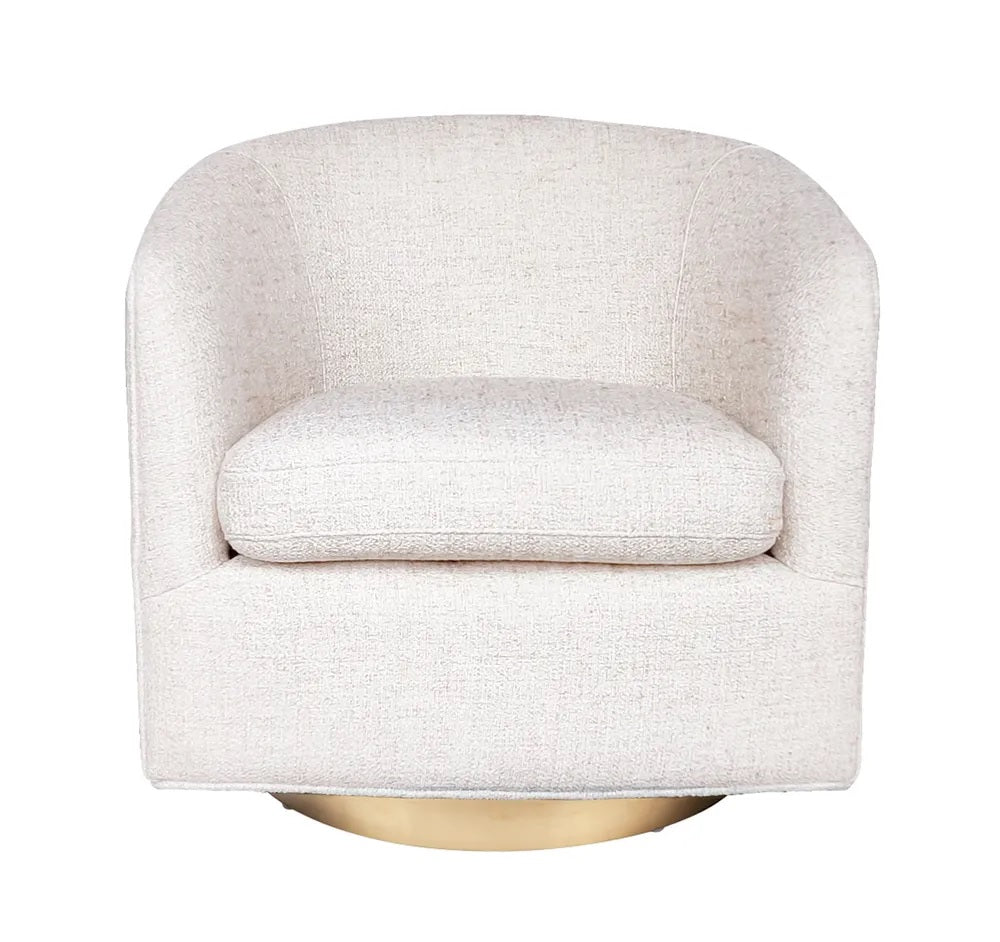 Belvedere Swivel Arm Chair - Natural Tweed
