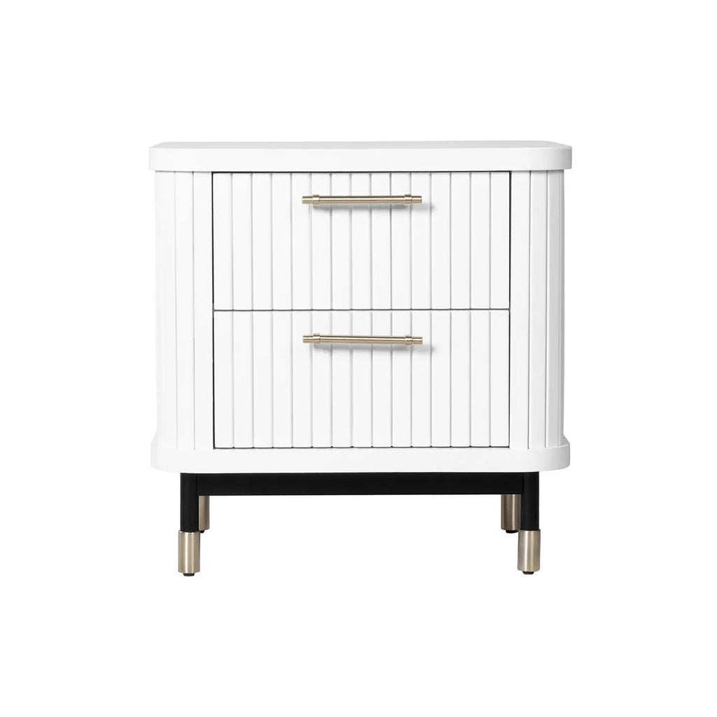 Boston Bedside Table - White