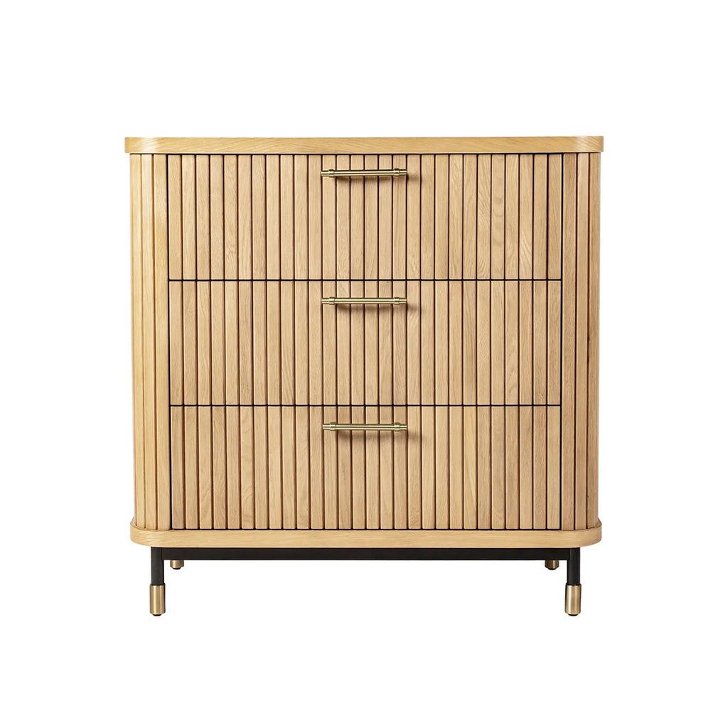 Boston Oak 3 Drawer Chest - Natural