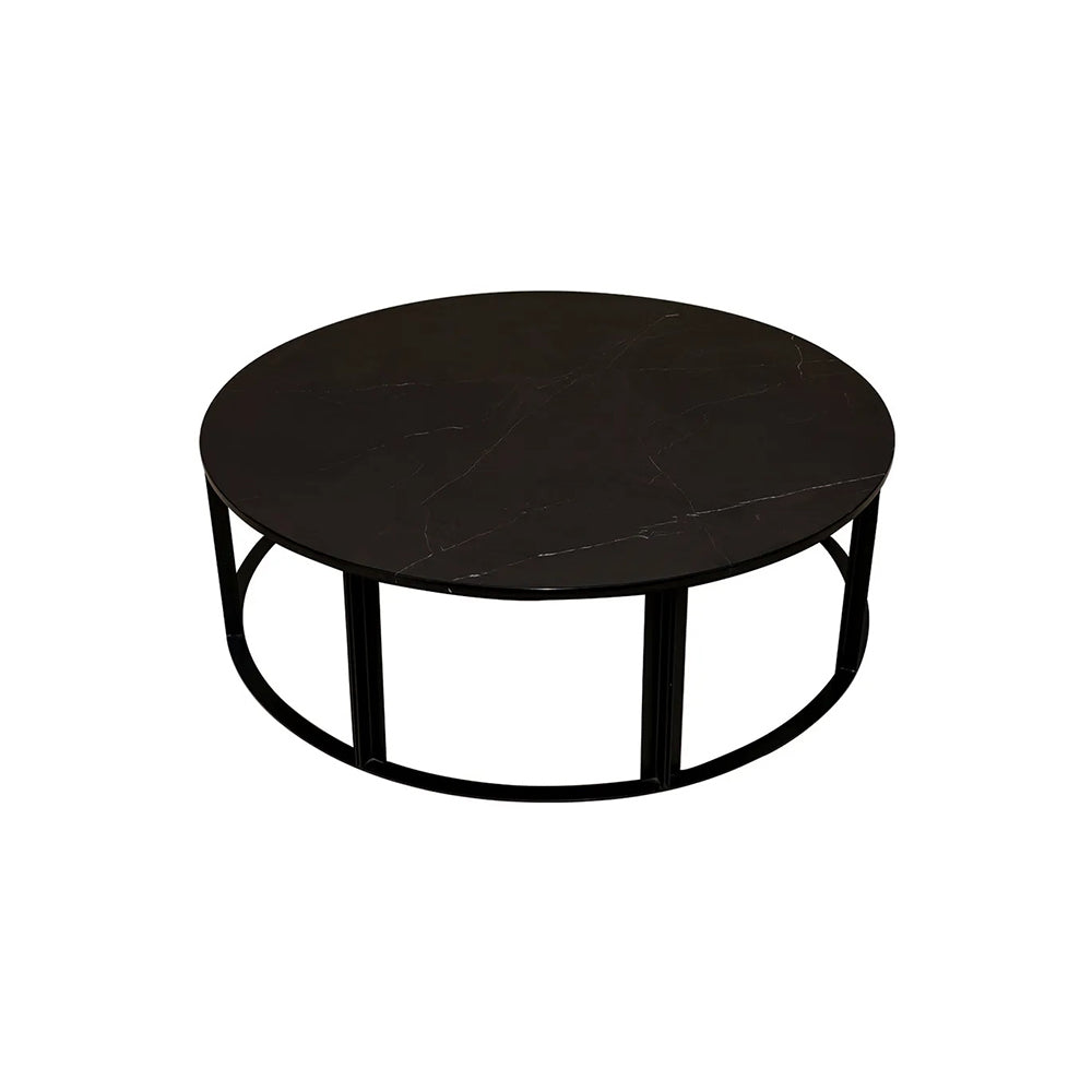 Bowie Black Coffee Table 90cm
