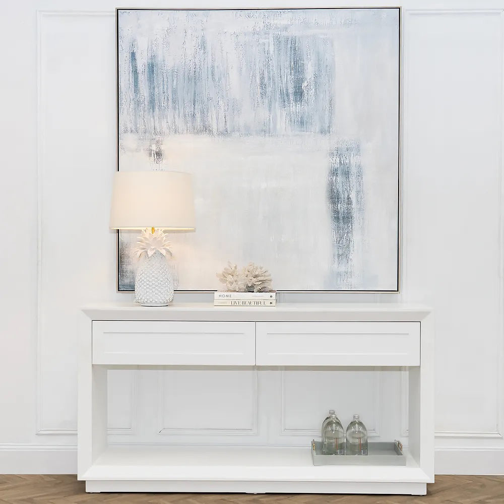 Bayview White Console Table - Large