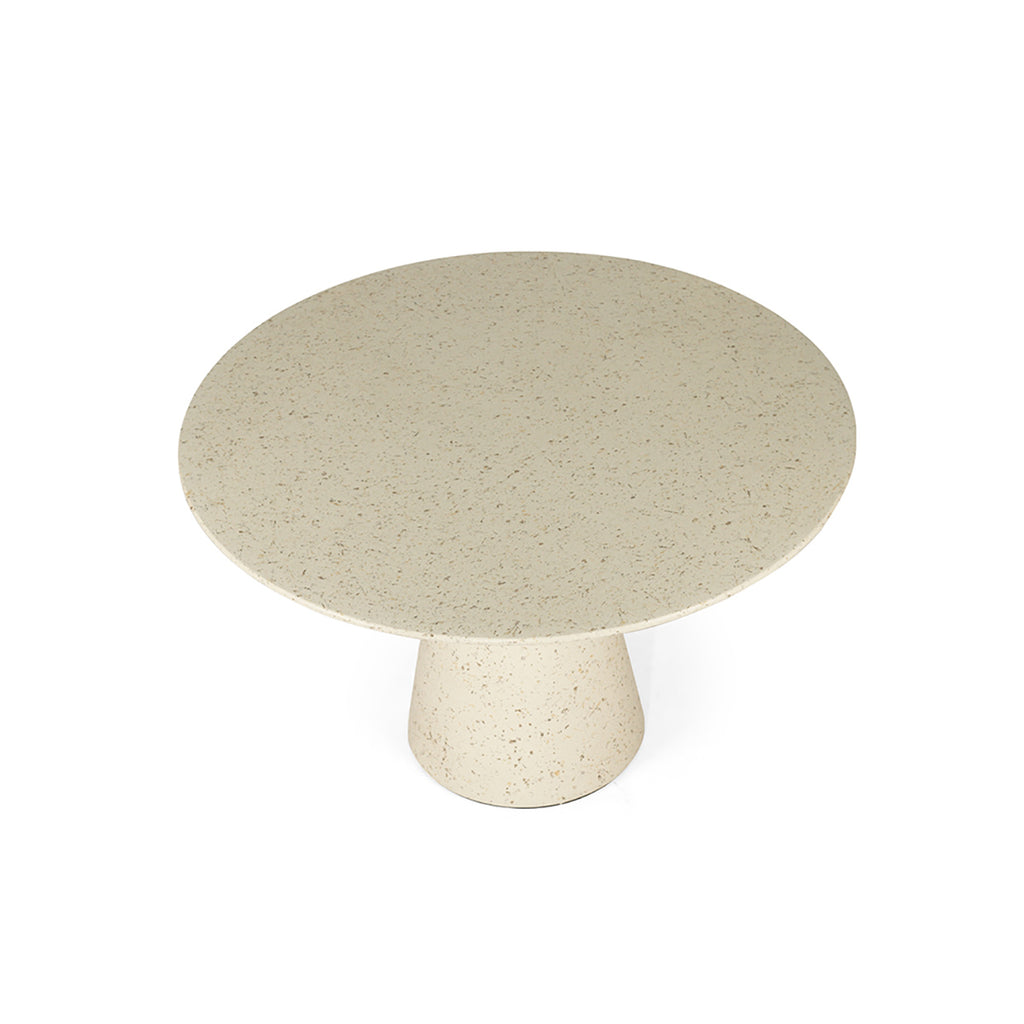 Byron Bay Stone Round Dining Table - 130cm