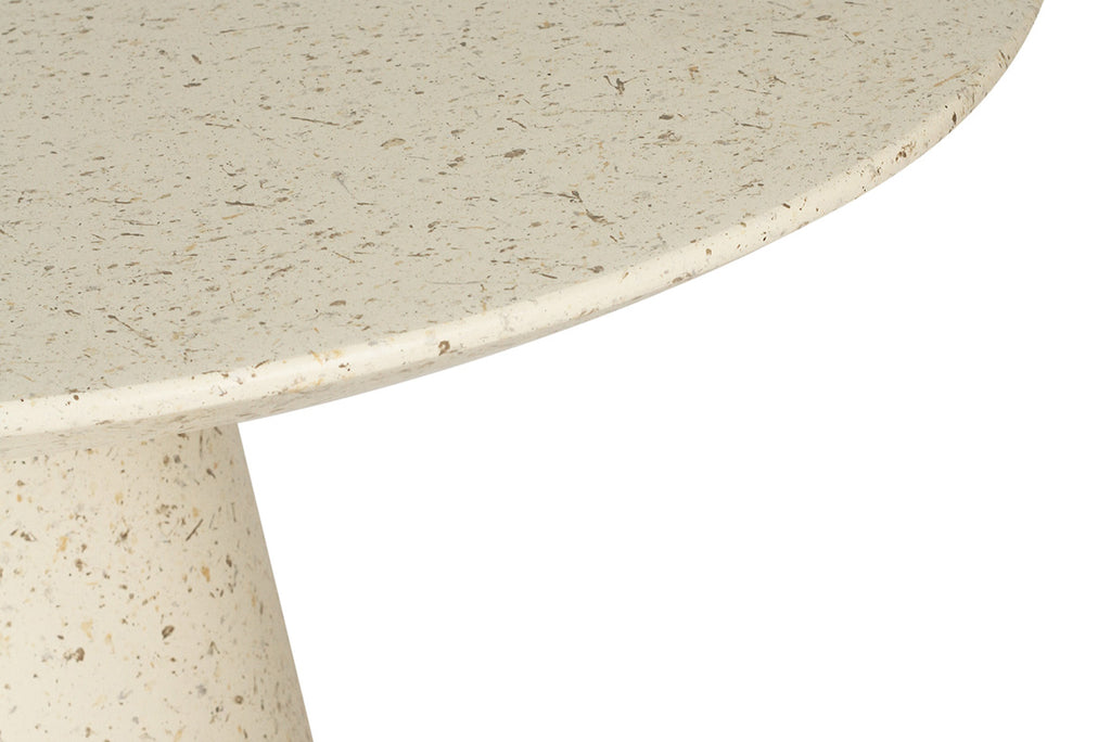 Byron Bay Stone Round Dining Table - 130cm