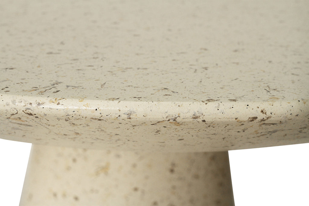 Byron Bay Stone Round Dining Table - 130cm