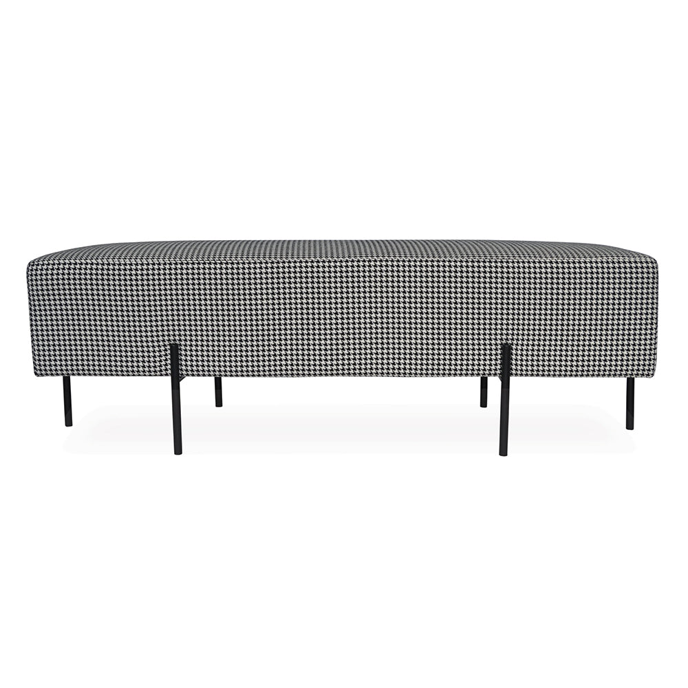 Quilted Ottoman Bench | Modern Ottoman Bench