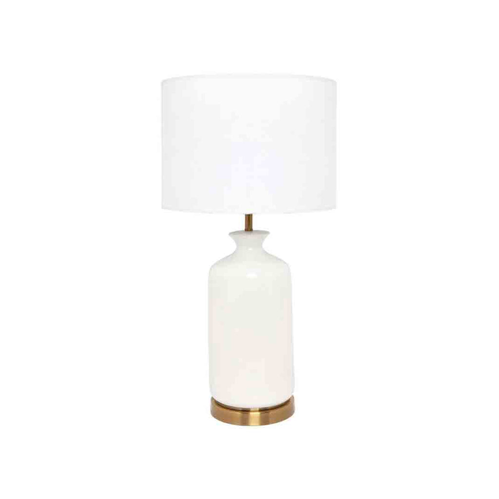 Camile White Ceramic Table Lamp