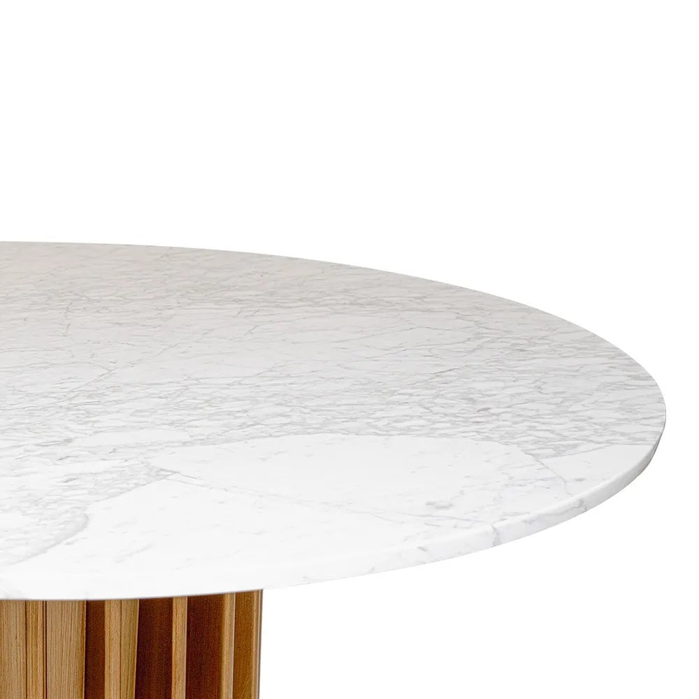 Cannes Round Marble Dining Table 1.2m