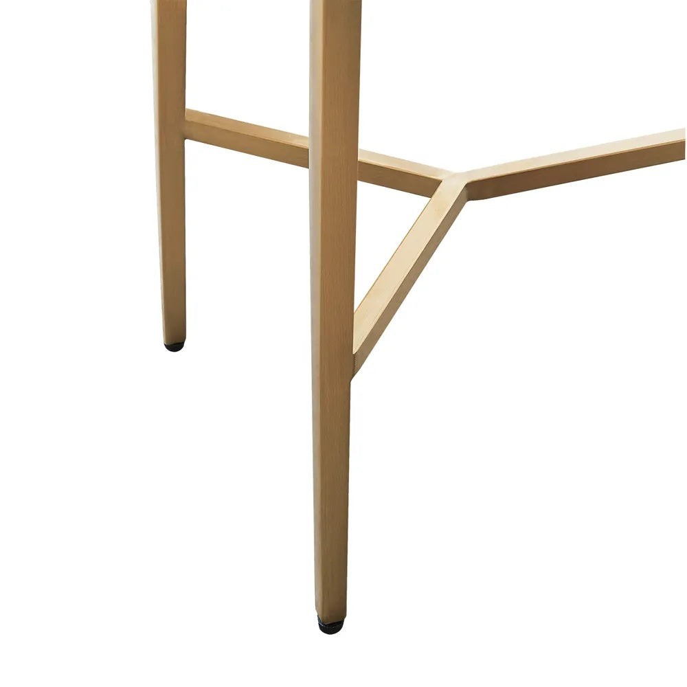 Cloe Timber Console Table - Large Gold