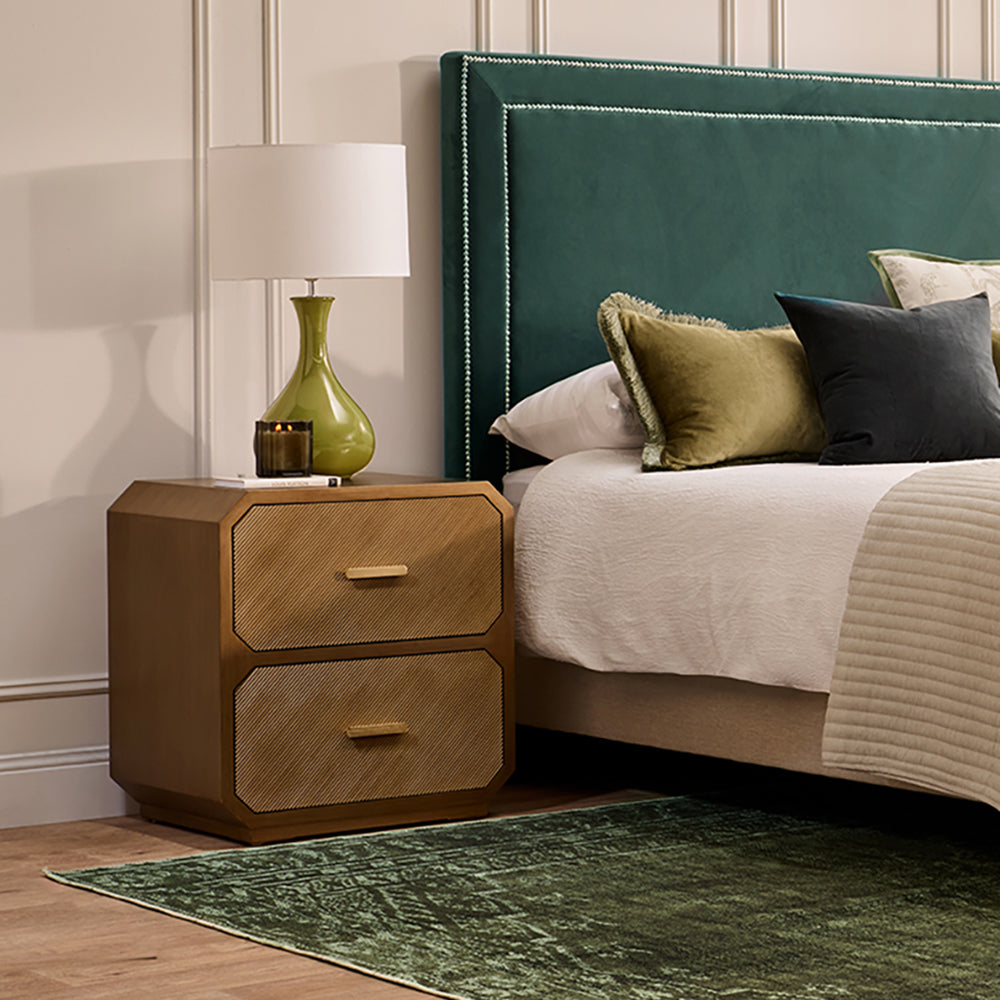 Cooper Bedside Table - Large Antique Gold