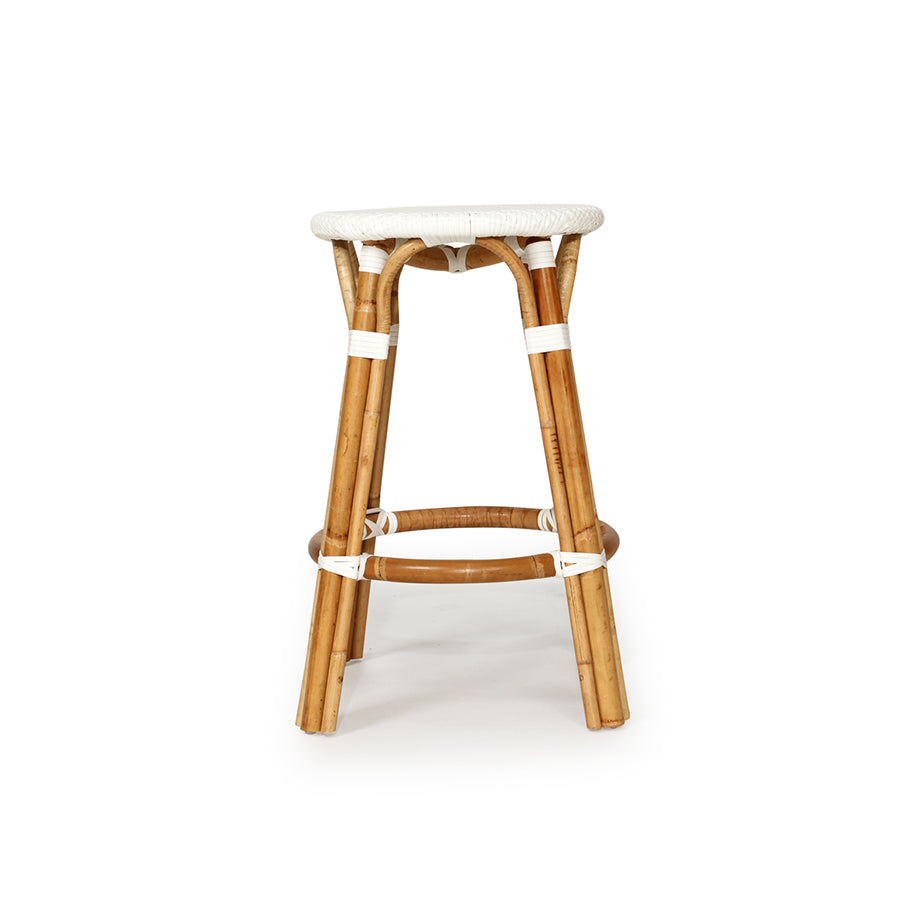 Coral Cove Backless Counter Stool - White