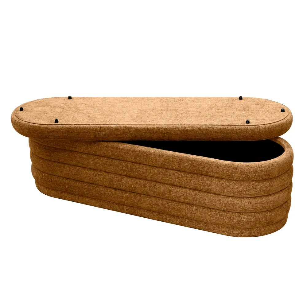 Demi Storage Bench Ottoman - Butterscotch
