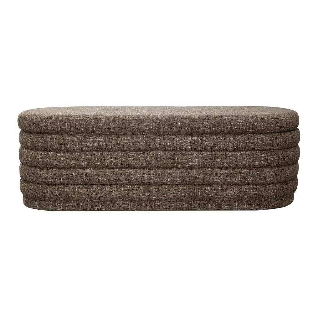 Demi Storage Bench Ottoman - Chocolate