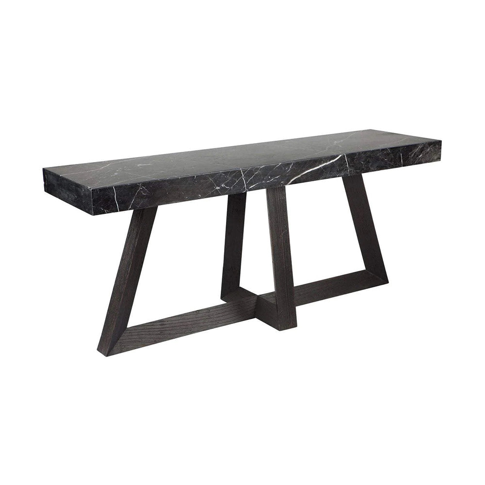 Ebony Black Marble Console Table | Marble Console Table