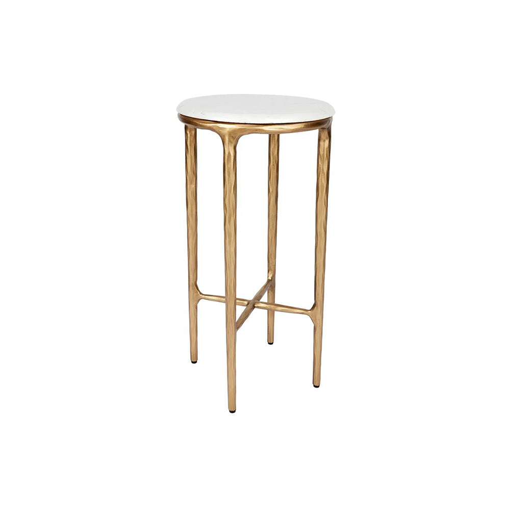 Heston Brass Side Table | Gold Side Table