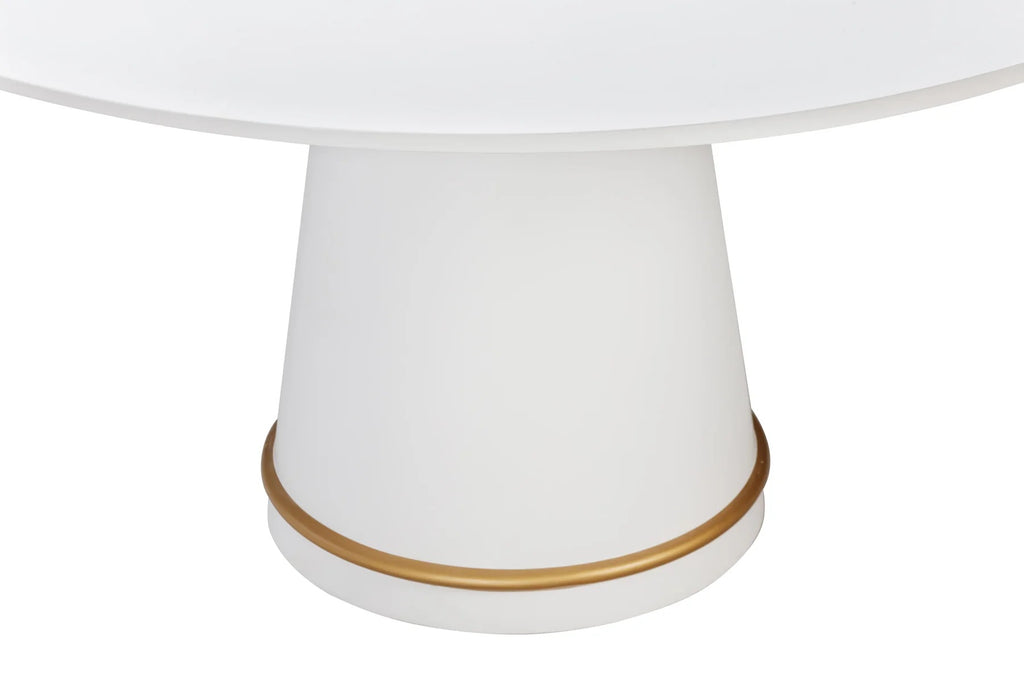 Kelly White Round Dining Table