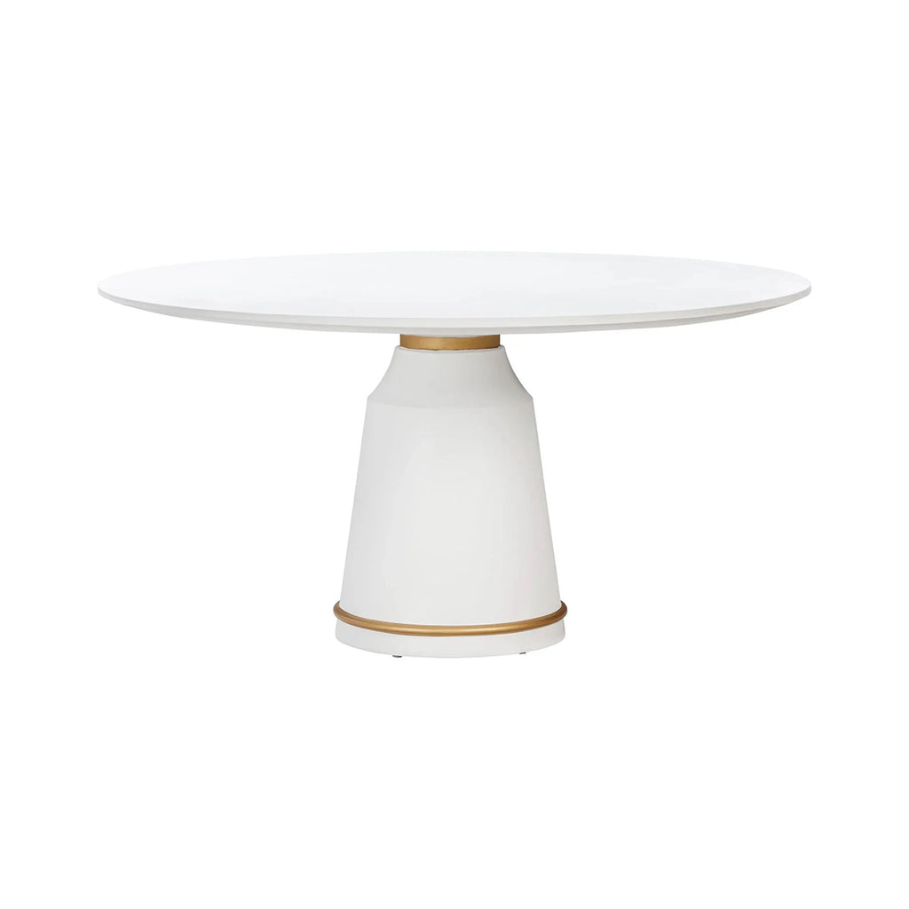 Kelly White Round Dining Table