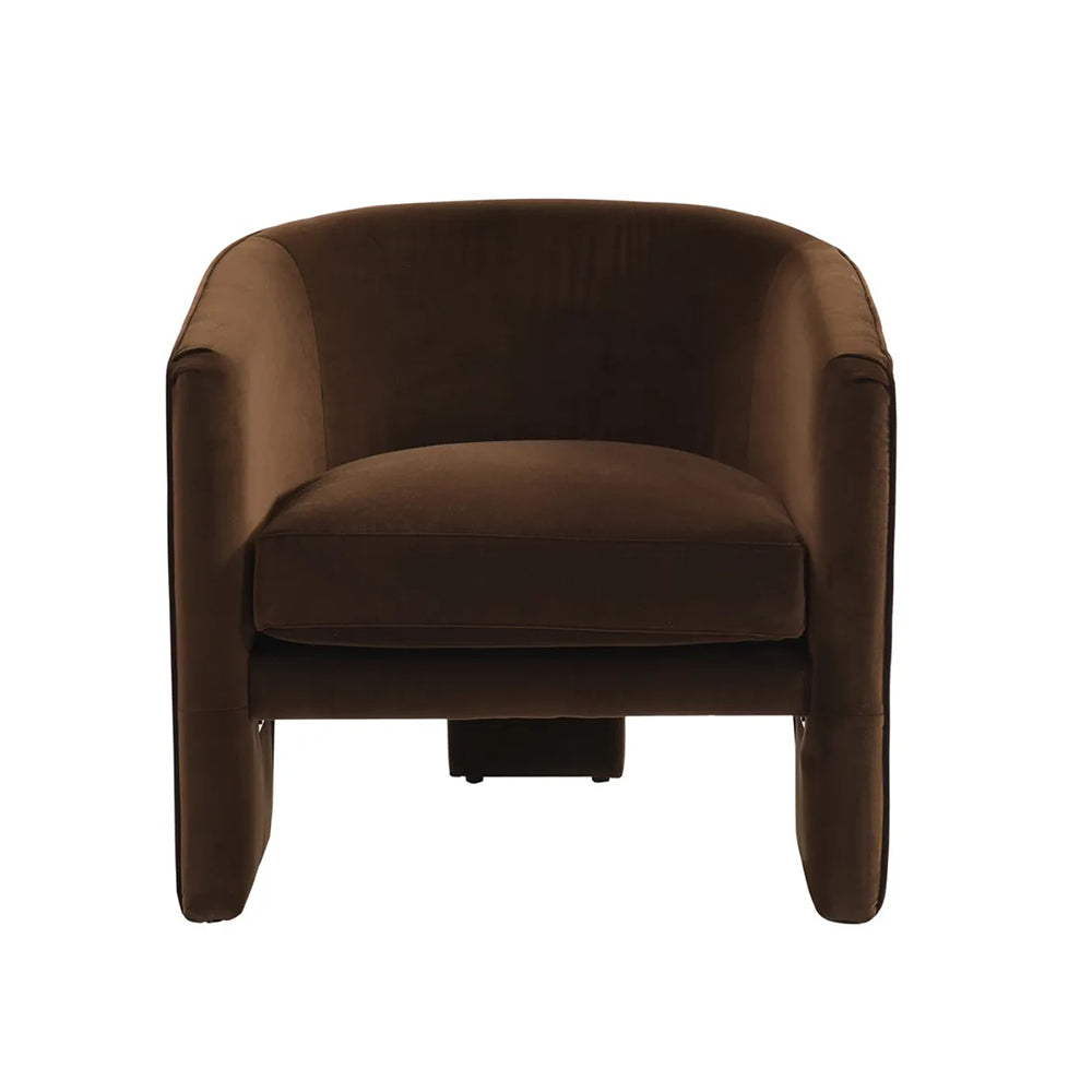Koko Occasional Chair - Dark Chocolate Velvet
