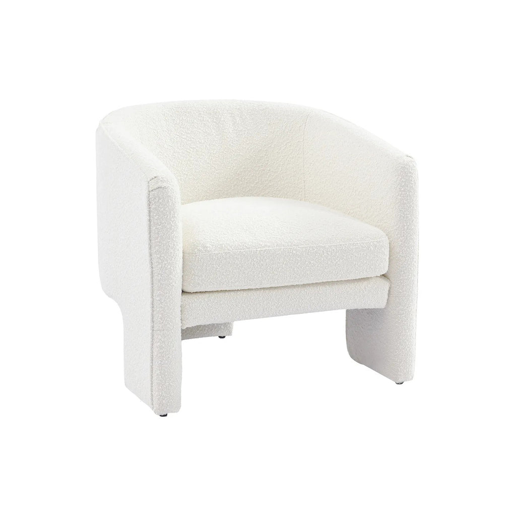 Koko Occasional Chair - White Boucle