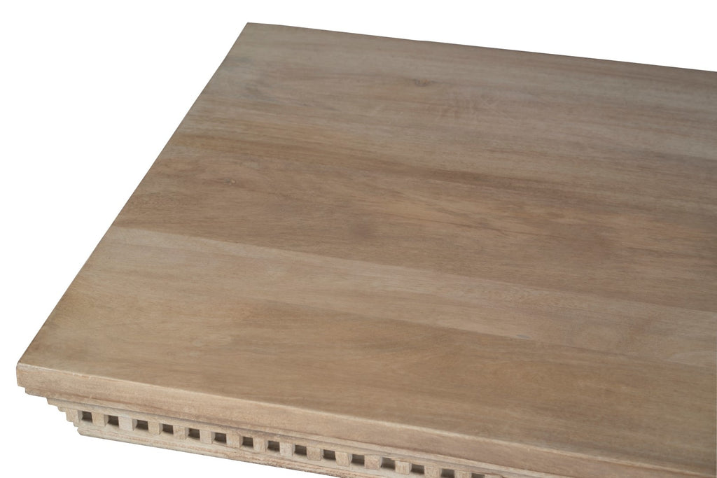 Louis Rectangular Dining Table - Biscuit