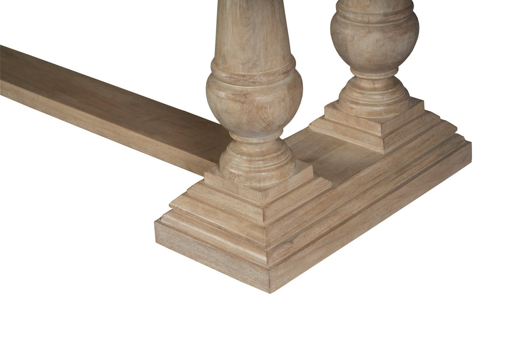 Louis Rectangular Dining Table - Biscuit